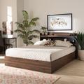 Union Rustic Nalani Queen Low Profile Storage Platform Bed Wood in Brown | 39.37 H x 64.17 W x 88.15 D in | Wayfair