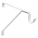 Symple Stuff Heavy Duty Adjustable Shelf Rod Support Bracket (), 1 Pack Wire/Metal in White | 10.25 H x 0.9375 W x 12.5 D in | Wayfair