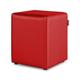 Pouf Cube Similicuir Rouge 1 UNITÉ rouge - rouge