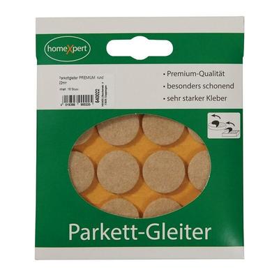 Parkettgleiter Premium 22 mm Filz natur rund selbstklebend