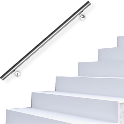 Edelstahl Handlauf Treppengeländer Geländer Wandhandlauf Wand Treppe,Länge:100 cm – Hengda