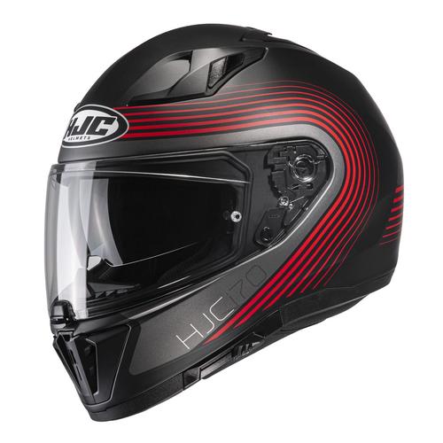 HJC i70 Surf Helm, schwarz-rot, Größe 2XL