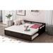 Contemporary Style Extending Daybed with Trundle, Wooden Daybed with Trundle