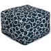 Majestic Home Goods Indoor Fusion Cotton Ottoman Pouf 27 in L x 27 in W x 17 in H