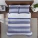 Serta Simply Clean Billy Stripe Antimicrobial Bedding Set with Sheets
