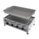 ChattenGlut Professional Gastrobräter 4-flammig Tischgerät 14,7 kW mit Gewerberegler und SBS 810x530x270mm mit Rost und Pfanne