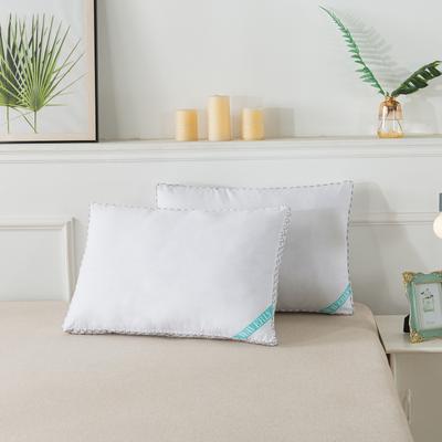 Antimicrobial Down Alternative Gusseted Pillow Bed Pillow by Waverly in White (Size KING)