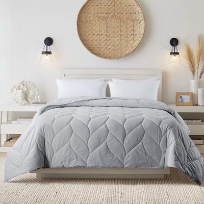 Antimicrobial Grey Down Alternative Comforter Comforters by Waverly in Grey (Size FL/QUE)