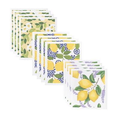 Swedish Sponge Cloths, Set Of 12 Dish Cloth by RITZ in Lemons