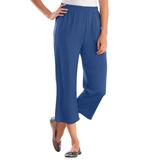 Plus Size Women's 7-Day Knit Capri by Woman Within in Royal Navy (Size S) Pants