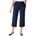 Plus Size Women's 7-Day Denim Capri by Woman Within in Indigo (Size 24 WP) Pants