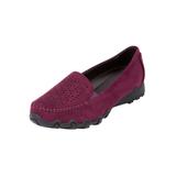 Women's The Jancis Slip On Flat by Comfortview in Dark Berry (Size 10 1/2 M)