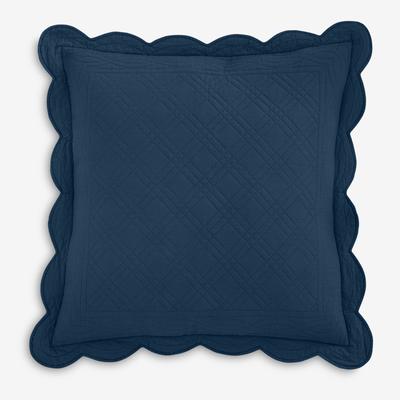 Florence Euro Sham by BrylaneHome in Navy (Size EURO)