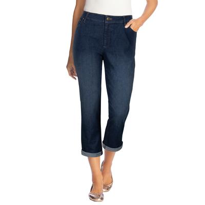 Plus Size Women's Girlfriend Stretch Jean by Woman Within in Midnight Sanded (Size 18 W)