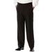 Men's Big & Tall KS Signature Easy Movement® Pleat-Front Expandable Dress Pants by KS Signature in Black (Size 68 40)