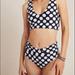 Anthropologie Swim | Anthropologie Hailee Ruched Bikini Bottoms | Color: Black/White | Size: Xs