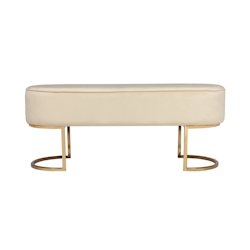 Sitzbank Aryn 200 Creme / Gold
