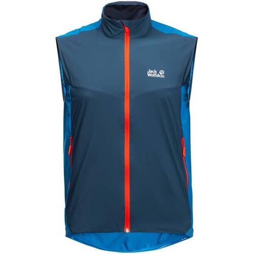 JACK WOLFSKIN Herren Weste TOURER SOFTSHELL VEST M, Größe L in Blau