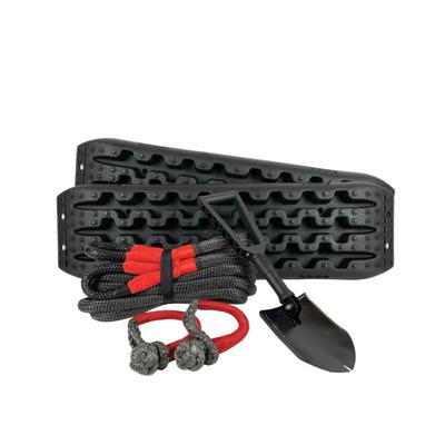 Overland Vehicle Systems Ultimate Recovery Package Brute Kinetic Rope Recovery Shovel Recovery Ramp 5/8in Soft Shackle 33-0502