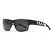Gatorz Delta M4 Sunglasses Matte Black Frame Smoke Polarized Lens Matte Black Plug GZ-05-011