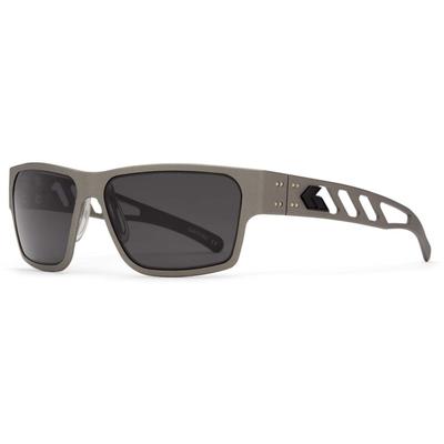 Gatorz Delta M4 Sunglasses Gun Metal Frame Smoke Polarized Lens Matte Black Plug GZ-05-111