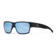 Gatorz Delta Sunglasses Matte Black Frame Smoked Polarized w/ Blue Mirror Lens GDELMTBLK01P-B