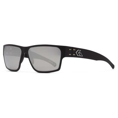 Gatorz Delta Sunglasses Matte Black Frame Smoke Polarized w/Chrome Mirror Lens GDELMTBLK01P-C