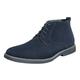 Bruno Marc Men's Chukka Navy Suede Leather Chukka Desert Oxford Ankle Boots Size 8 US/ 7 UK