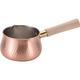 Wahei Freiz CS-018 Made in Japan Pure Copper Milk Pan, 4.7 inches (12 cm), Wood Handle, for Gas Fires, for Chitose