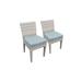 8 Fairmont Armless Dining Chairs in Spa - TK Classics Tkc245B-Adc-4X-C-Spa