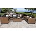 Laguna 10 Piece Outdoor Wicker Patio Furniture Set 10a in Black - TK Classics Laguna-10A-Black