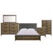 Jaxon King Storage 5PC Bedroom Set in Grey - Picket House Furnishings JL300KB5PC