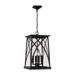 Capital Lighting Fixture Company Marshall 20 Inch Tall 4 Light Outdoor Hanging Lantern - 946542BK