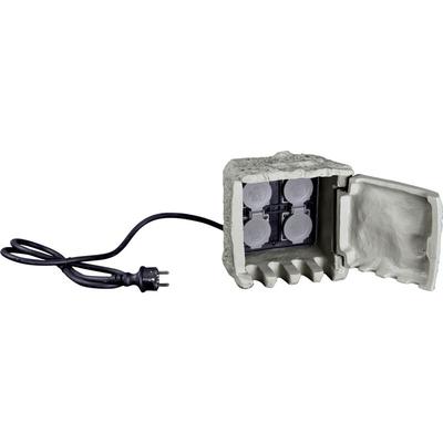 Heitronic - 4-fach Energieverteiler stein max. 3680W IP44 - grey