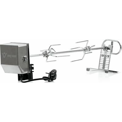 BBQ-Toro Edelstahl Grillspieß Set 79 cm Motor 220V - 240V, 2 Fleischklammern Image