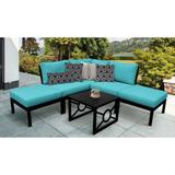 kathy ireland Madison Ave. 6 Piece Outdoor Aluminum Patio Furniture Set 06b