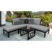 kathy ireland Madison Ave. 6 Piece Outdoor Aluminum Patio Furniture Set 06b