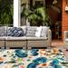 Bergamo Contemporary Floral Indoor/Outdoor Area Rug