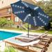 GDY 10 ft Patio Umbrella with 40 Solar LED lights (No Base)