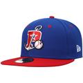 Men's New Era Blue Stockton Ports Authentic Collection Road 59FIFTY Fitted Hat