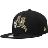 Men's New Era Black Sacramento River Cats Authentic Collection Team Alternate 59FIFTY Fitted Hat