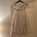 J. Crew Dresses | Jcrew Crewcuts Metallic Off Shoulder Cotton Dress Size 10 | Color: White | Size: 10g