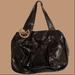 Michael Kors Bags | Michael Kors Large Suede Snakeskin Shoulder Bag. Great Condition! | Color: Black/Gold | Size: Os
