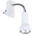 Plafonnier Spot Briloner leuchten paku, 25 w, IP20, blanc, métal, excl. 1x E14, 7 x 22 x 14 cm