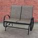 Courtyard Casual Santa Fe Aluminum Sling Loveseat Glider