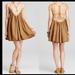 Free People Dresses | Free People “Breathlace” Lace Trim Mini Dress In “Martini” Print | Color: Tan | Size: M