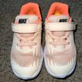 Nike Shoes | Nike Kids Sneakers- Strap, Size 9 | Color: Orange/White | Size: 9g