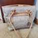 Giani Bernini Bags | **Sale** Giani Bernini Cream And Tan Shoulder Bag | Color: Cream/Tan | Size: See Photos