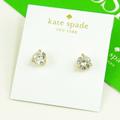 Kate Spade Jewelry | Kate Spade Gold Ks Crystal Rise And Shine Stud Earrings | Color: Gold/White | Size: Crystal