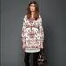 Free People Dresses | Free People Russian Doll Embroidery Floral Dress White Red Women Size 2 | Color: Cream/Red | Size: 2